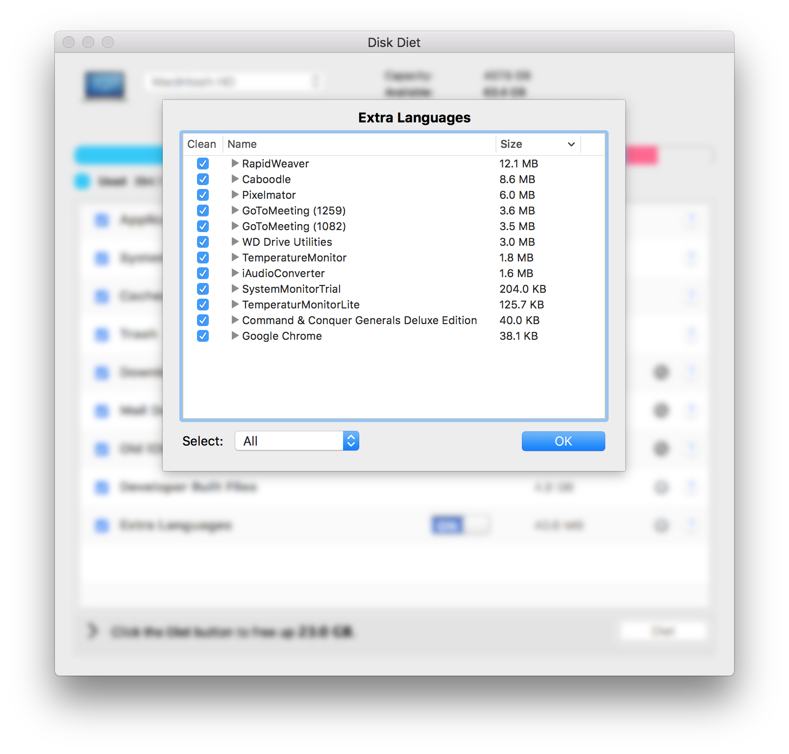 Disk Diet – Phần mềm dọn dẹp, tối ưu ổ cứng gọn nhẹ