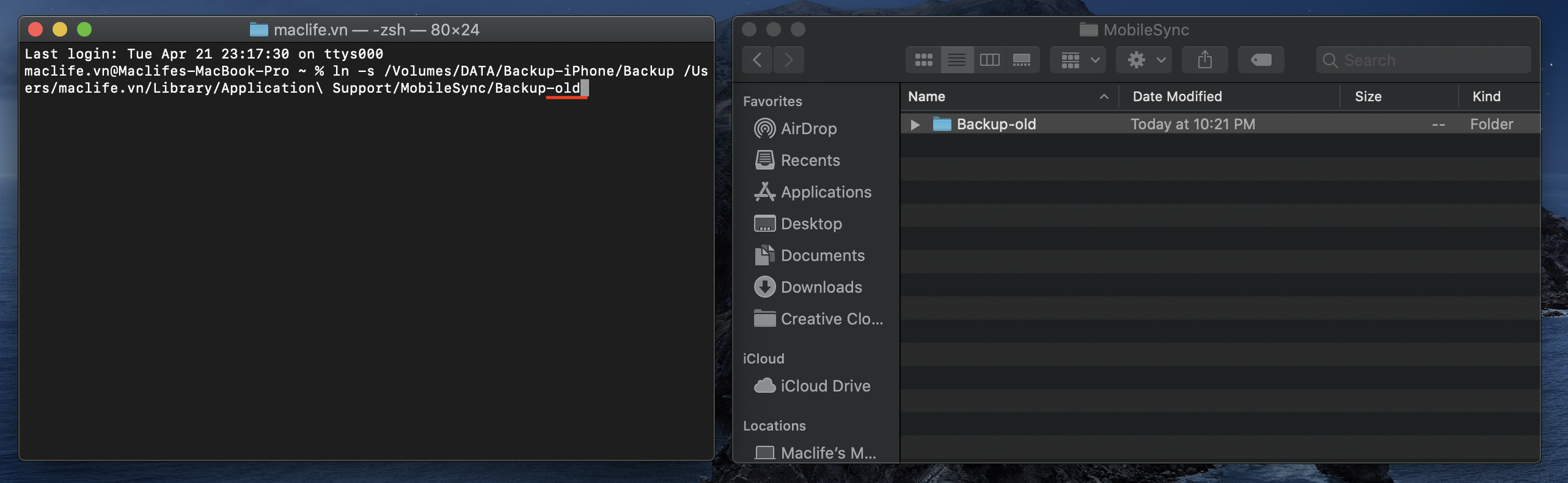 doi-duong-dan-backup-iphone-10 Cách đổi đường dẫn thư mục Backup iPhone trên macOS