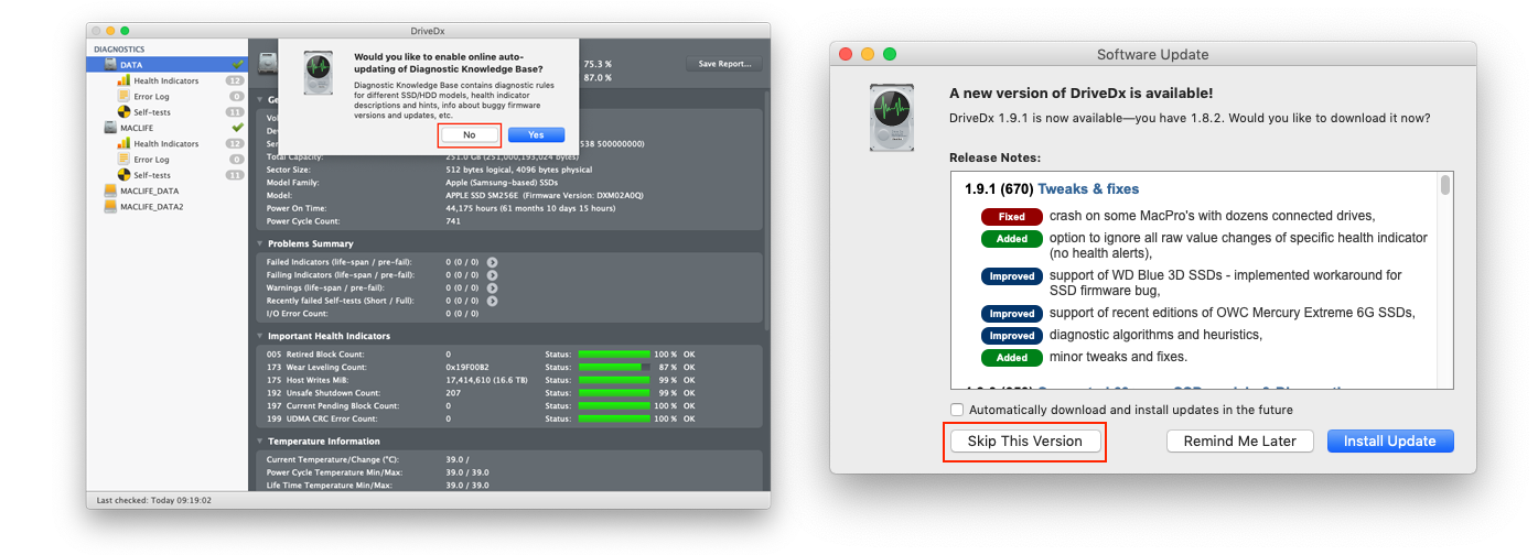 DriveDx – Phần mềm theo dõi, chuẩn đoán sức khoẻ ổ cứng chuyên dụng