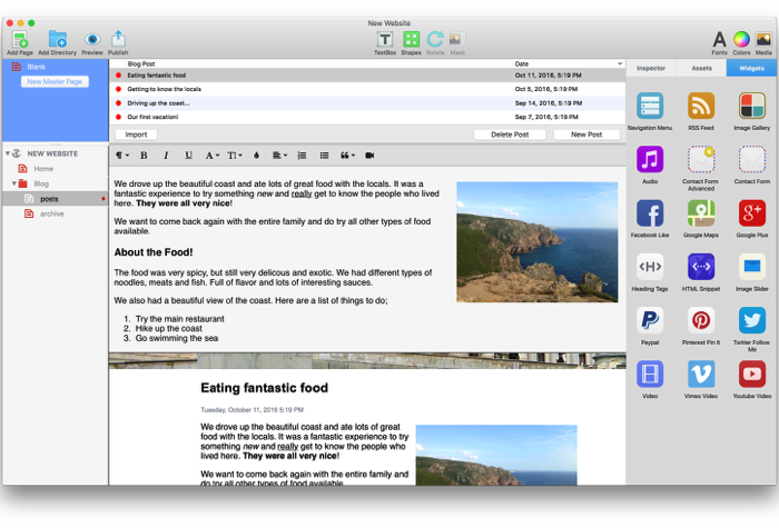 EverWeb – Phần mềm thiết kế giao diện Web