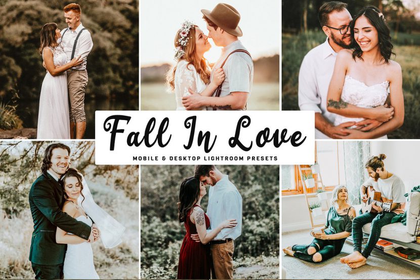 Fall In Love Lightroom Presets Pack – 11 preset lọc màu ảnh đám cưới dành cho Lr