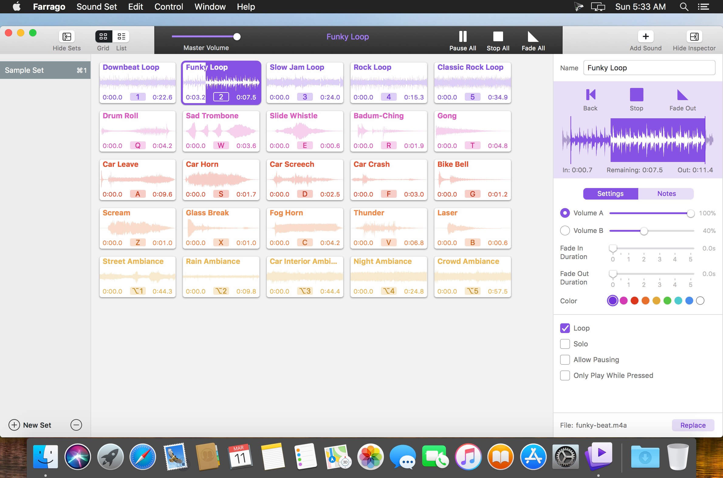 farrago_02 Rogue Amoeba Farrago – Phần mềm chơi nhạc nhỏ gọn