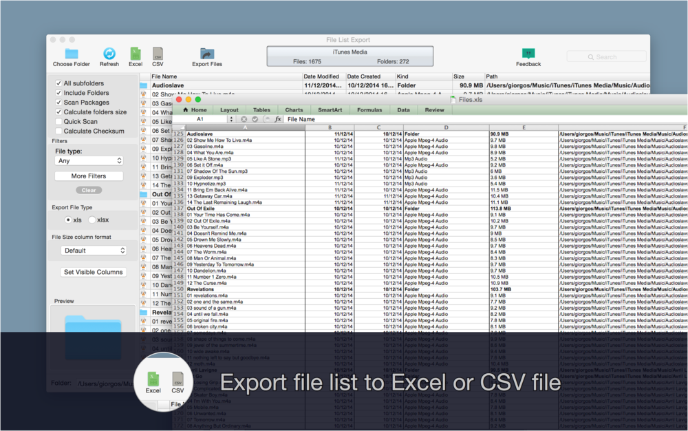 file_list_export3 File List Export – Phần mềm tạo danh sách chi tiết các file trong thư mục