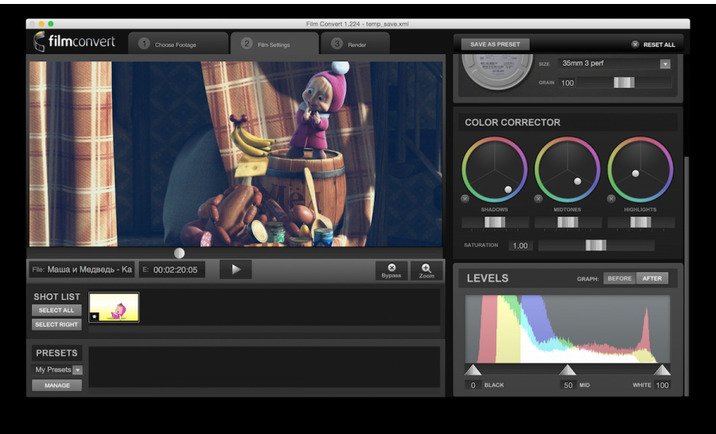 filmconvert-pro-mac-1 FilmConvert Pro for Final Cut – Plugin chỉnh màu, khử nhiễu… cho Final Cut