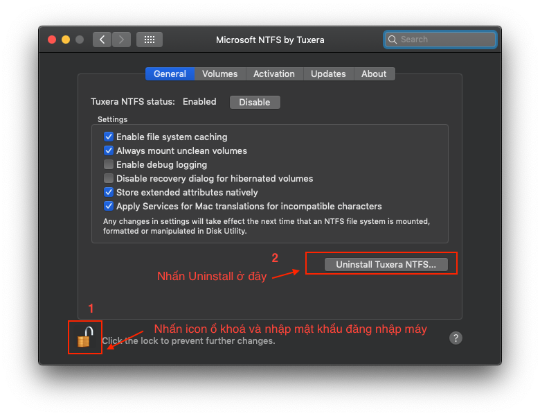 go-tuxera-ntfs Tuxera NTFS 2023- Giúp ghi dữ liệu lên phân vùng NTFS