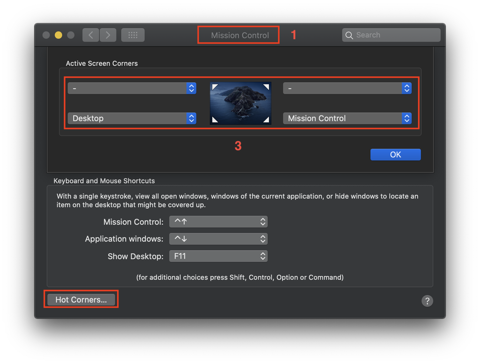 hot-coner Một số thủ thuật, kinh nghiệm hữu ích trên macOS có thể bạn chưa biết