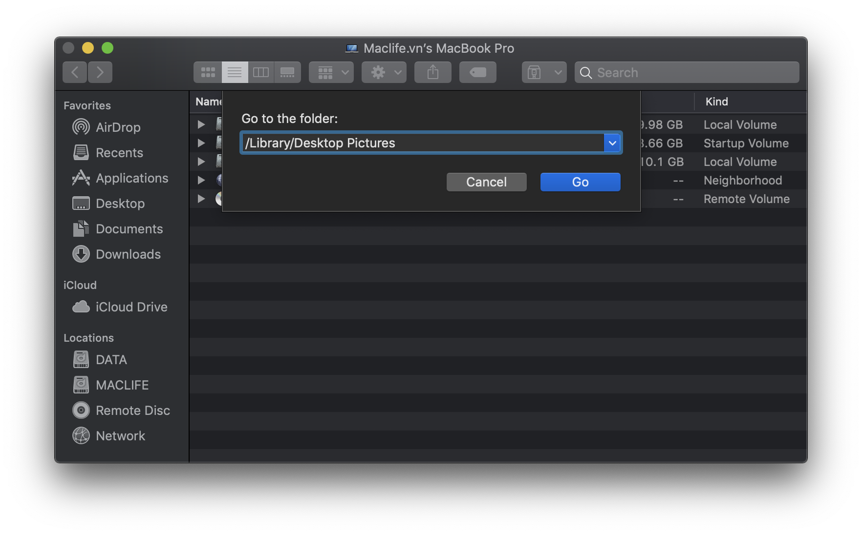 Hướng dẫn đổi Desktop Picture, Login screen Mojave – Catalina