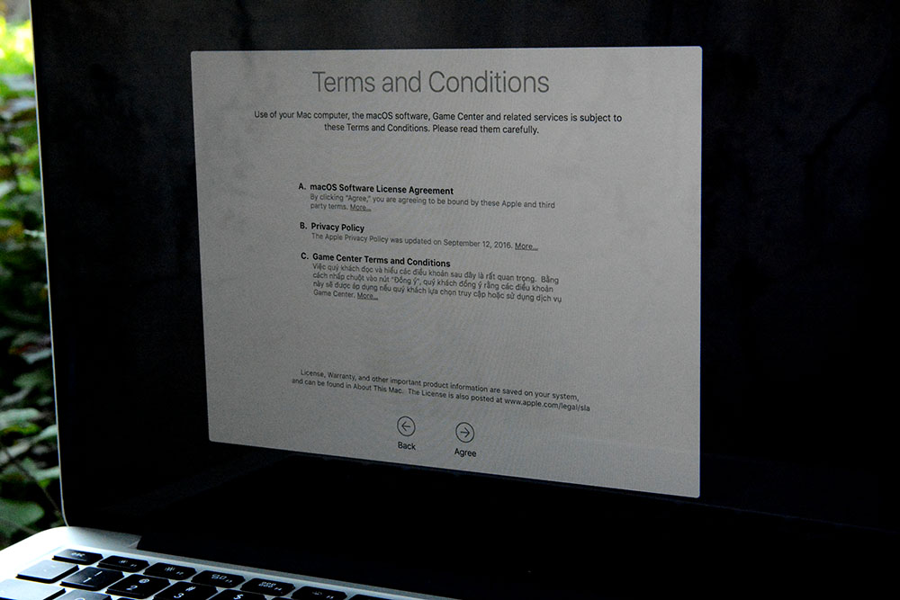 Hướng dẫn chi tiết các bước cài đặt macOS Sierra 10.12