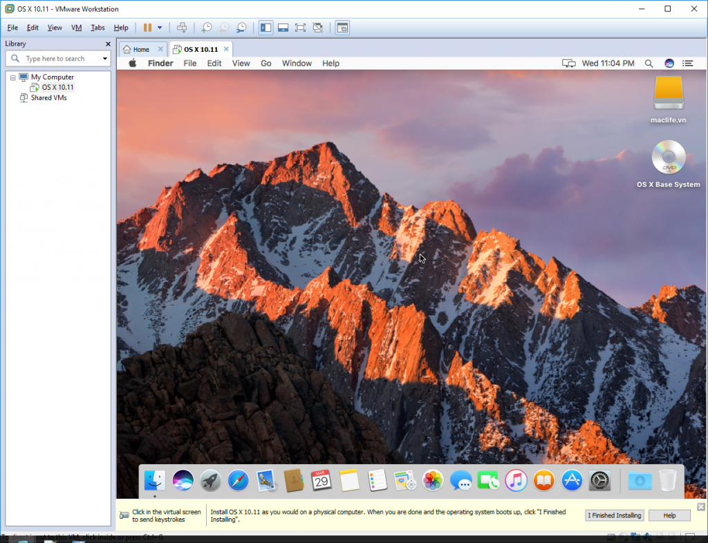 Hướng dẫn chi tiết cài đặt macOS Sierra lên PC hoặc Laptop dùng VMware Workstation