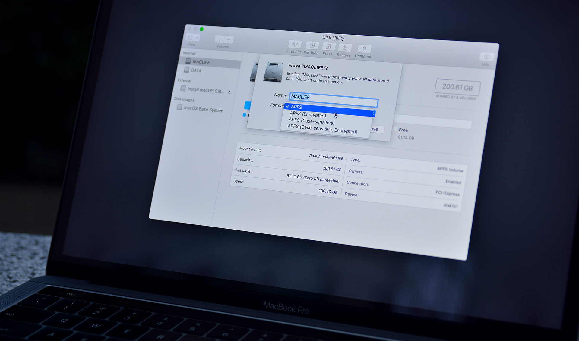 Hướng dẫn chi tiết các bước cài mới macOS Catalina 10.15, Mojave 10.14