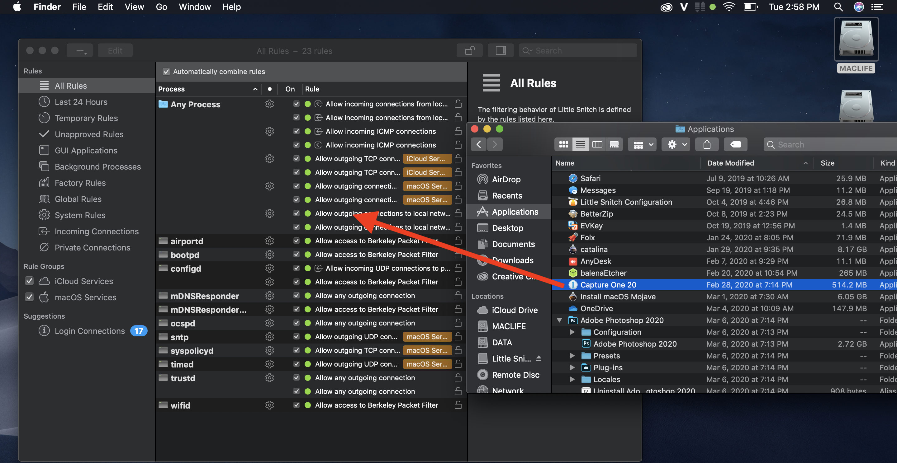 Hướng dẫn sử dụng Little Snitch để quản lý kết nối Internet khi dùng ứng dụng “Cr4ck”