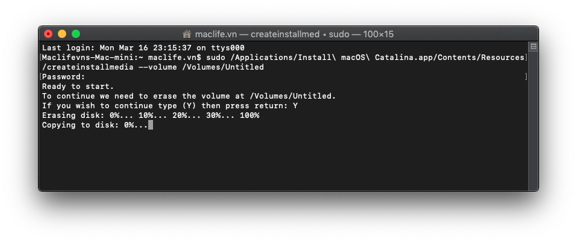 Hướng dẫn tạo nhiều bộ cài macOS trên cùng 1 USB hoặc ổ cứng