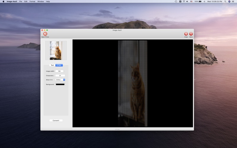Image-Ascii – Chuyển ảnh chụp thành ảnh kiểu Ascii