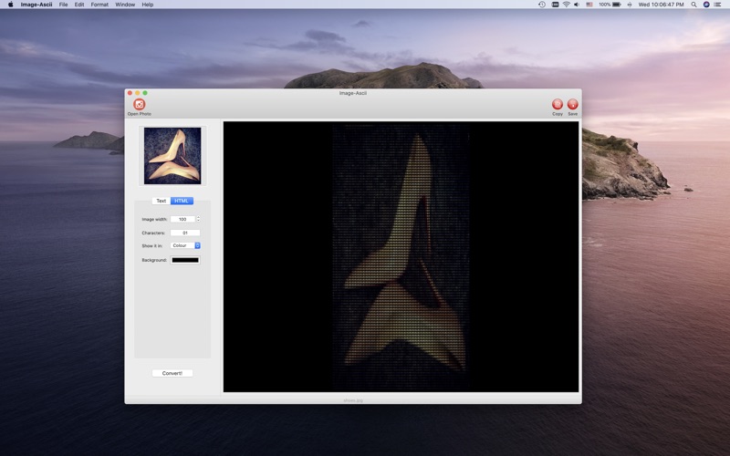 Image-Ascii – Chuyển ảnh chụp thành ảnh kiểu Ascii