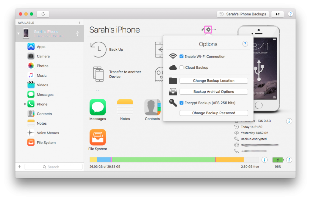 imazing2-1024x658-1 iMazing 2.9 – Ứng dụng quản lý thiết bị iOS chuyên nghiệp