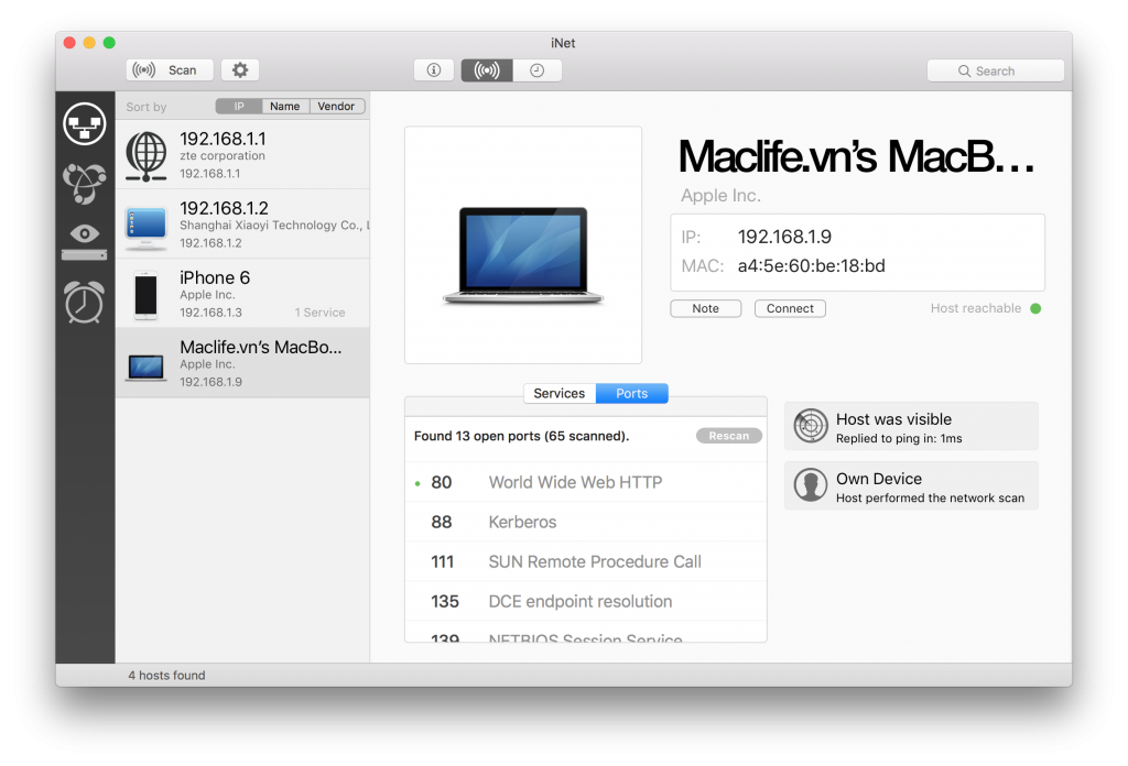 inet-network-scanner-mac-1024x696-1 iNet Network Scanner – Xem tất cả các thông tin của mạng bạn đang kết nối