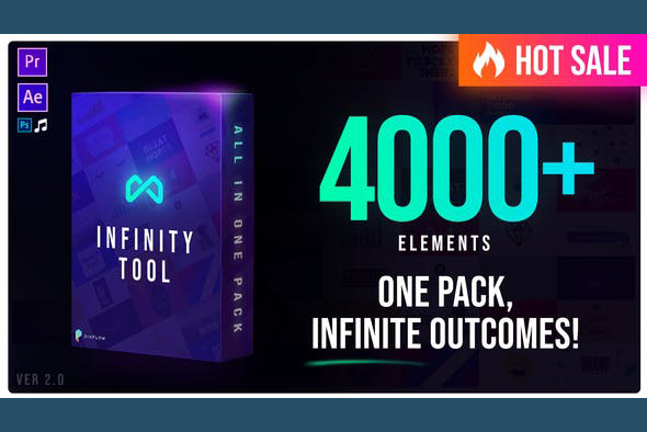 Infinity Tool – Greatest Pack for Video Creators V2.0 – Công cụ thiết kế dành cho thiết kế video