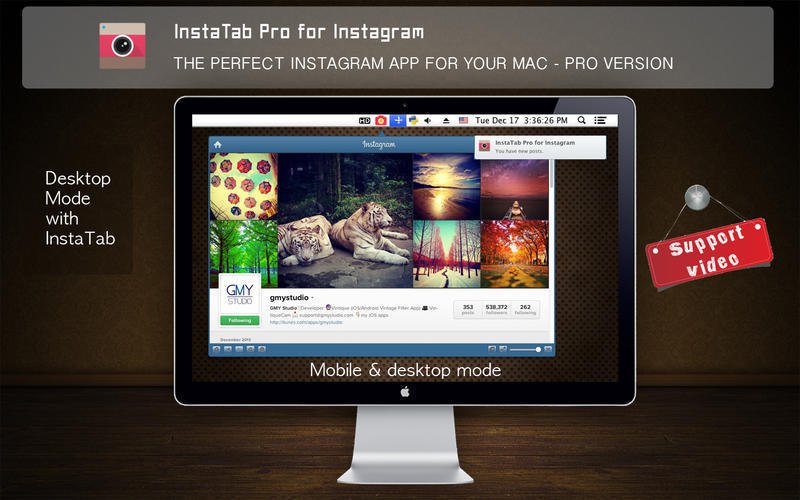 itab-pro-mac ITab Pro – Truy cập Instagram ngay trên Menubar