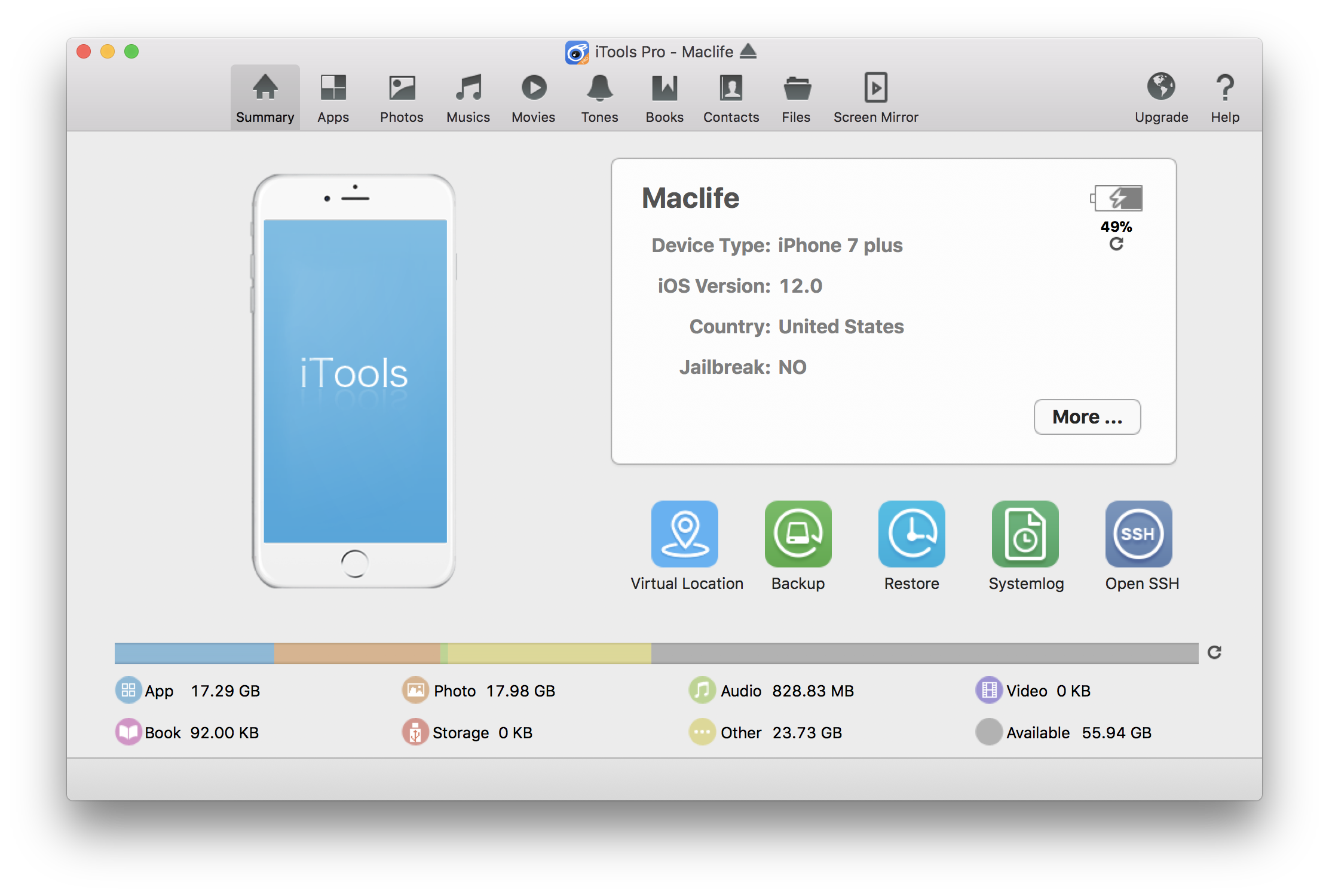 iTools Pro 1.8 – Công cụ quản lý thiết bị iOs