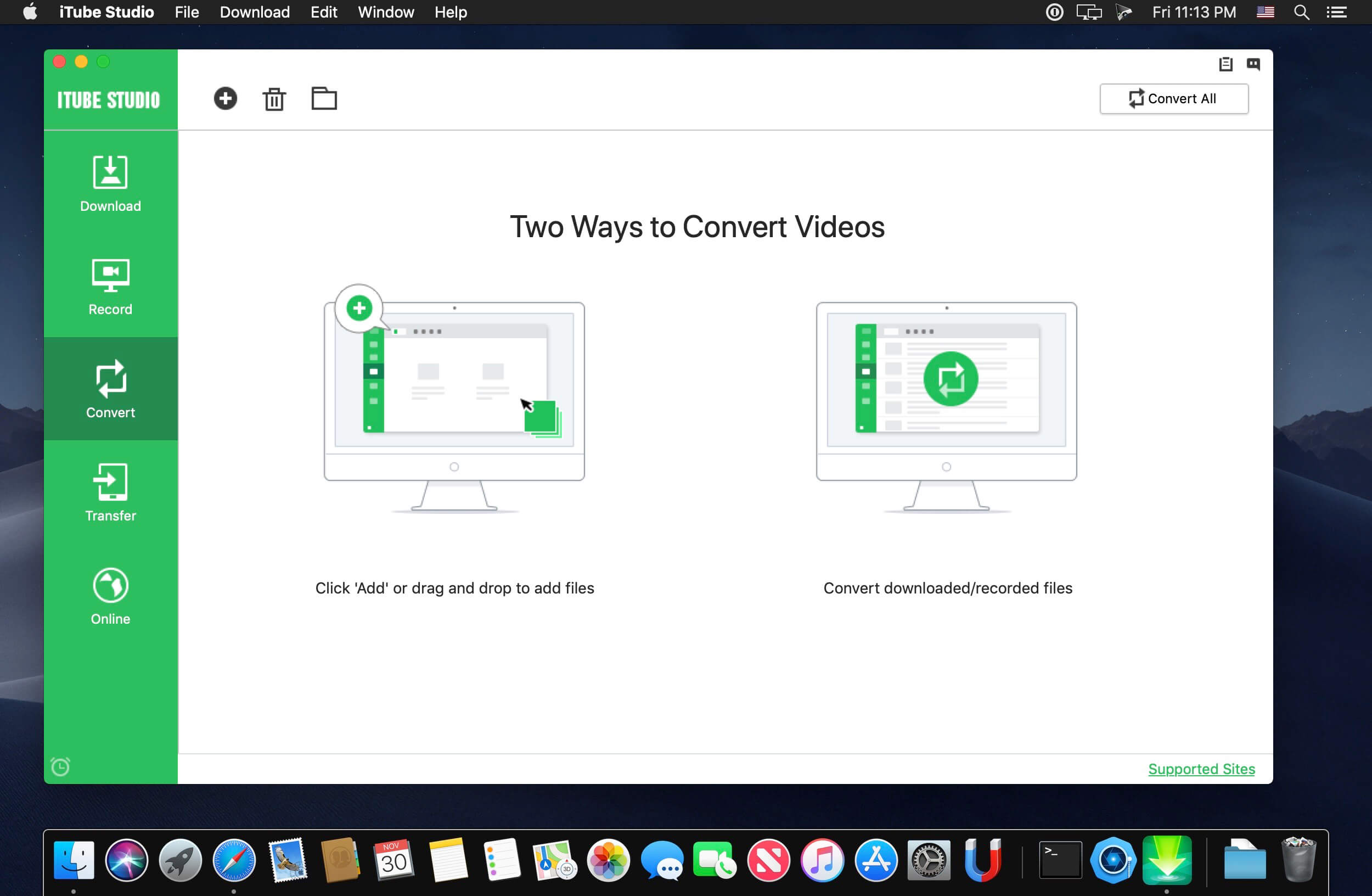 iTube Studio – Hỗ trợ tải Video từ hầu hết các website phổ biến