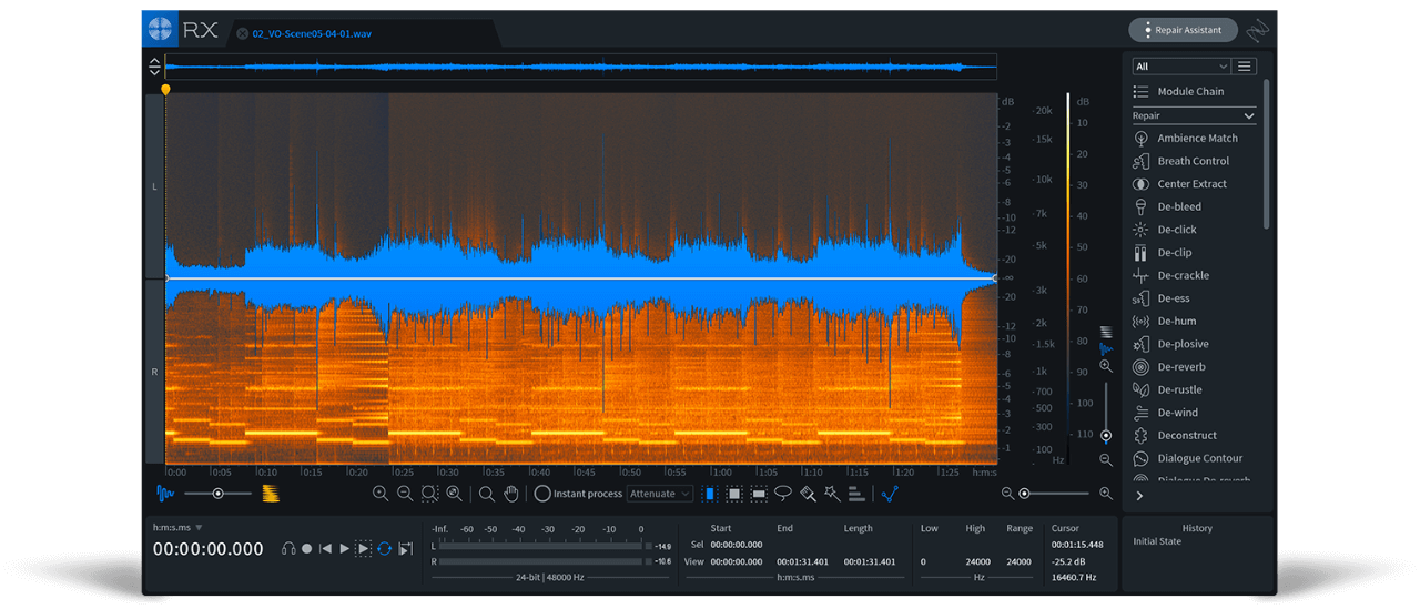 izotope-rx-7-1 iZotope RX Audio Editor Advanced – Phần mềm Edit âm thanh chuyên nghiệp