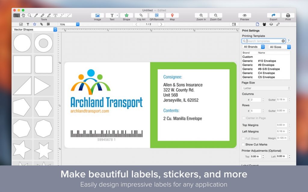 Label Maker – Công cụ hỗ trợ thiết kế nhãn