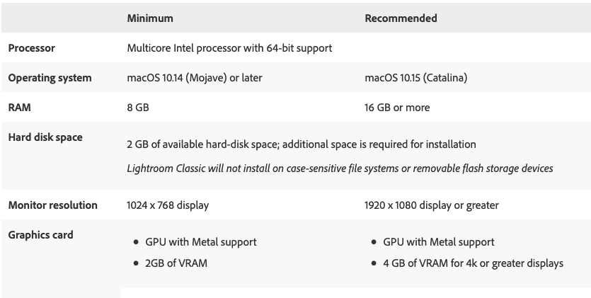 lightroom-classic-system-requirements Adobe Lightroom Classic 2021 v10.x – Công cụ quản lý và chỉnh màu chuyên nghiệp