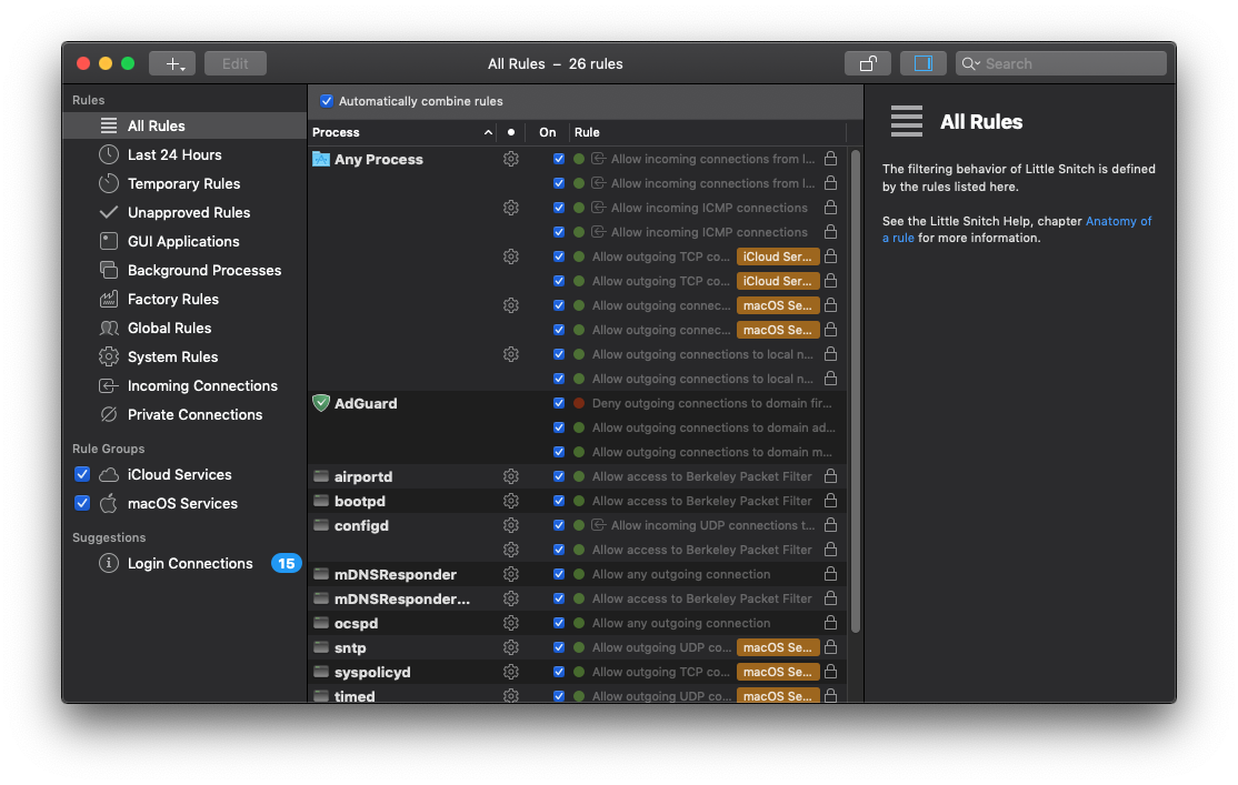 LittleSnitch – Chặn kết nối Internet cho ứng dụng