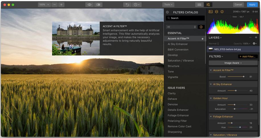 luminar-flex-mac Luminar Flex – Giúp ảnh đẹp hơn với công nghệ AI