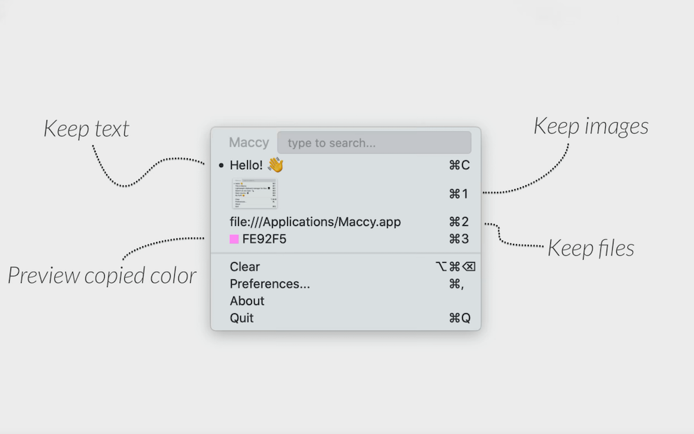 maccy1 Maccy – Trình quản lý Clipboard mã nguồn mở khá xịn