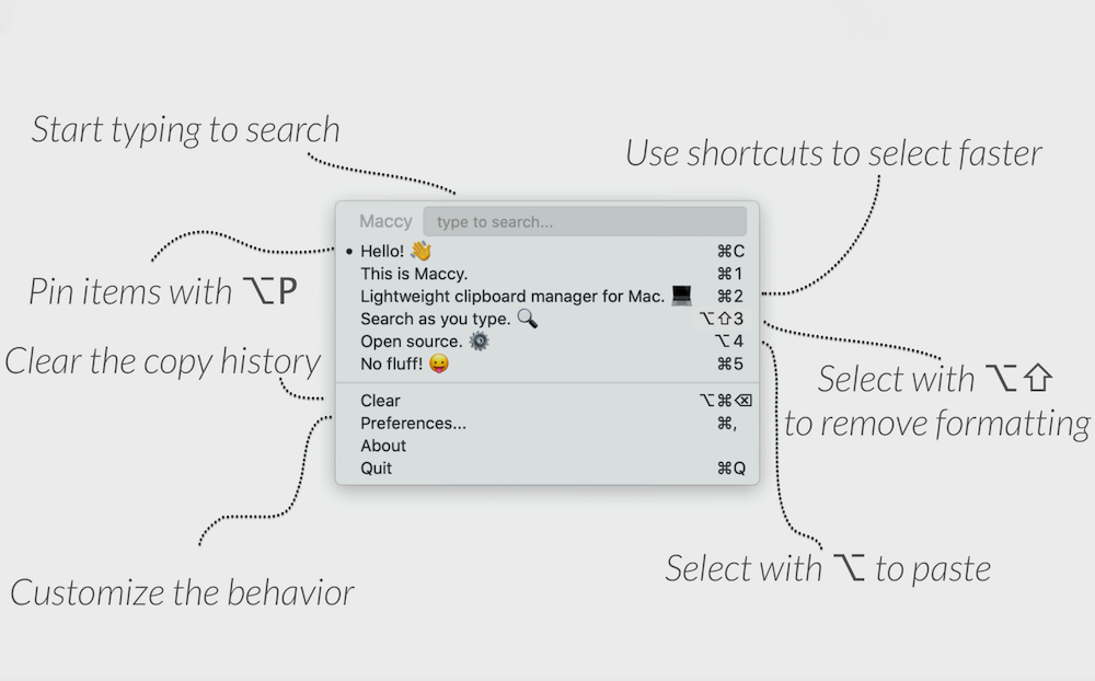 maccy2 Maccy – Trình quản lý Clipboard mã nguồn mở khá xịn