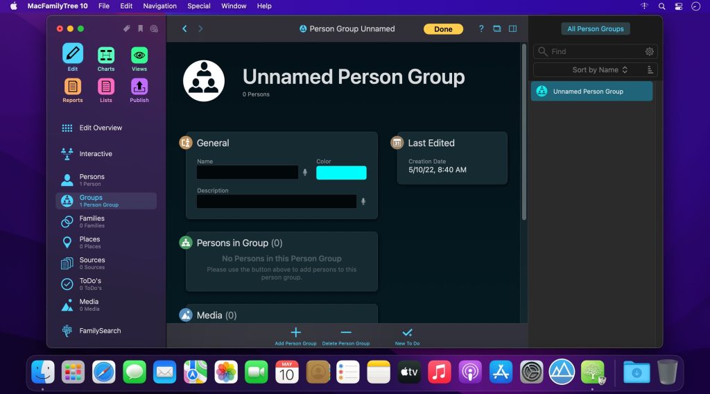 MacFamilyTree – Phần mềm quản lý thống kê, tạo cây gia phả