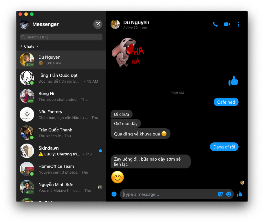 messenger-mac Facebook Messenger chính chủ trên Mac App Store