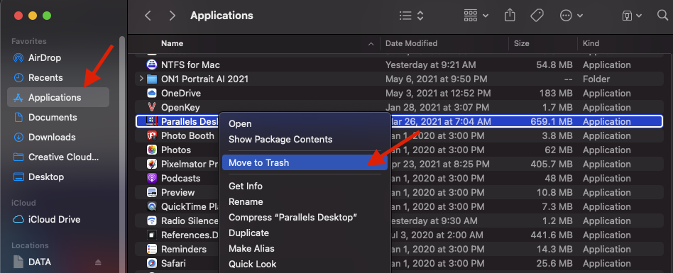 movetotrash_parallels Hướng dẫn gỡ bỏ (Uninstall) máy ảo Parallel Desktop