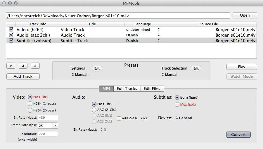 MP4tools – Tạo và chỉnh sửa file MP4