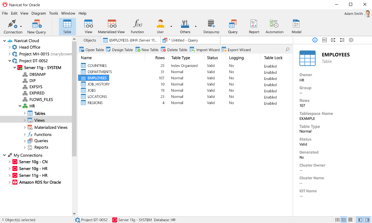 navicat-for-oracle-g Navicat for Oracle – Phần mềm quản lý Oracle database