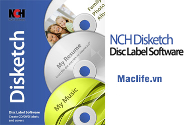 NCH Disketch Plus – Phần mềm thiết kế nhãn CD, DVD chuyên dụng