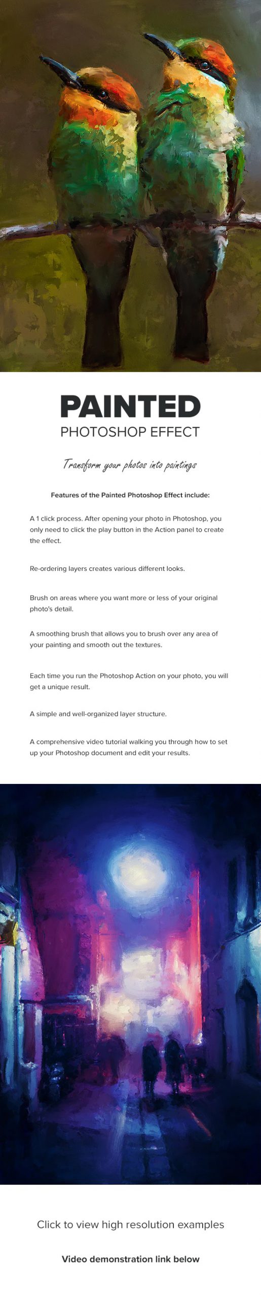 Painted Photoshop Effect – Action chuyển ảnh thường sang ảnh vẽ