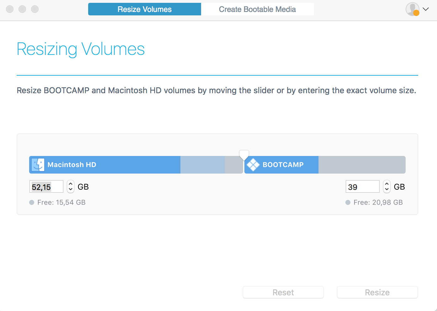 Paragon Camptune X – Phần mềm thay đổi dung lượng phân vùng BOOTCAMP