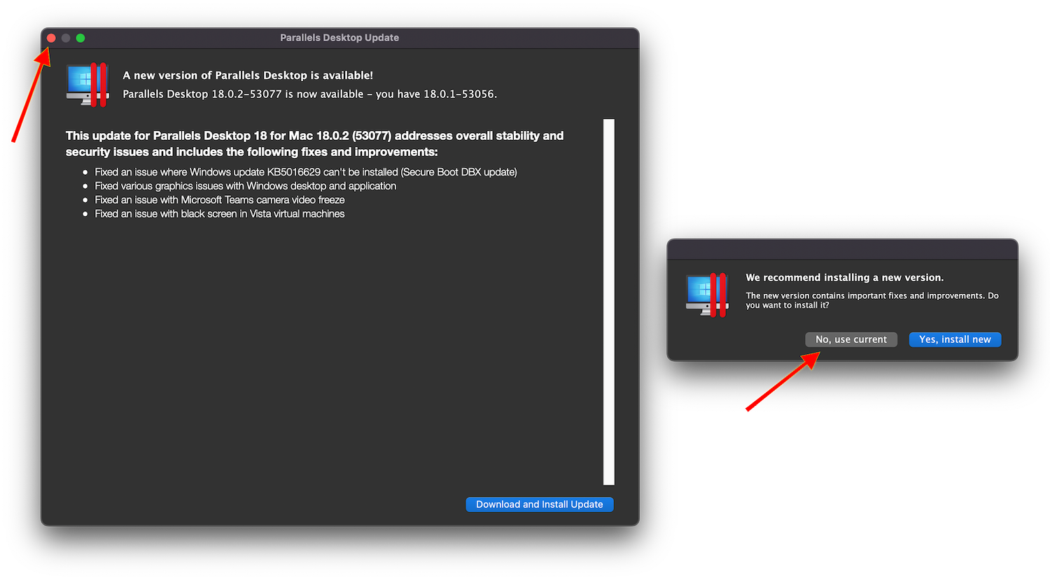 parallel_update-2 Hướng dẫn cài Win trên Mac dùng Para”leo” Desktop 18 theo cách mì ăn liền