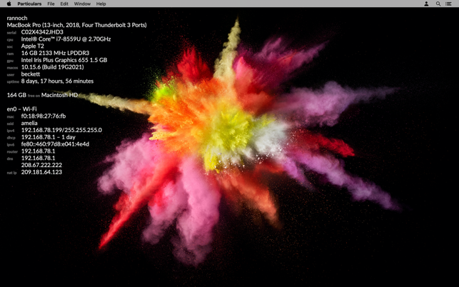 particulars-1 Particulars – Hiển thị thông tin hệ thống trên Mac