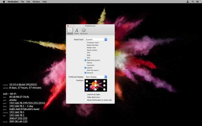 particulars-2 Particulars – Hiển thị thông tin hệ thống trên Mac