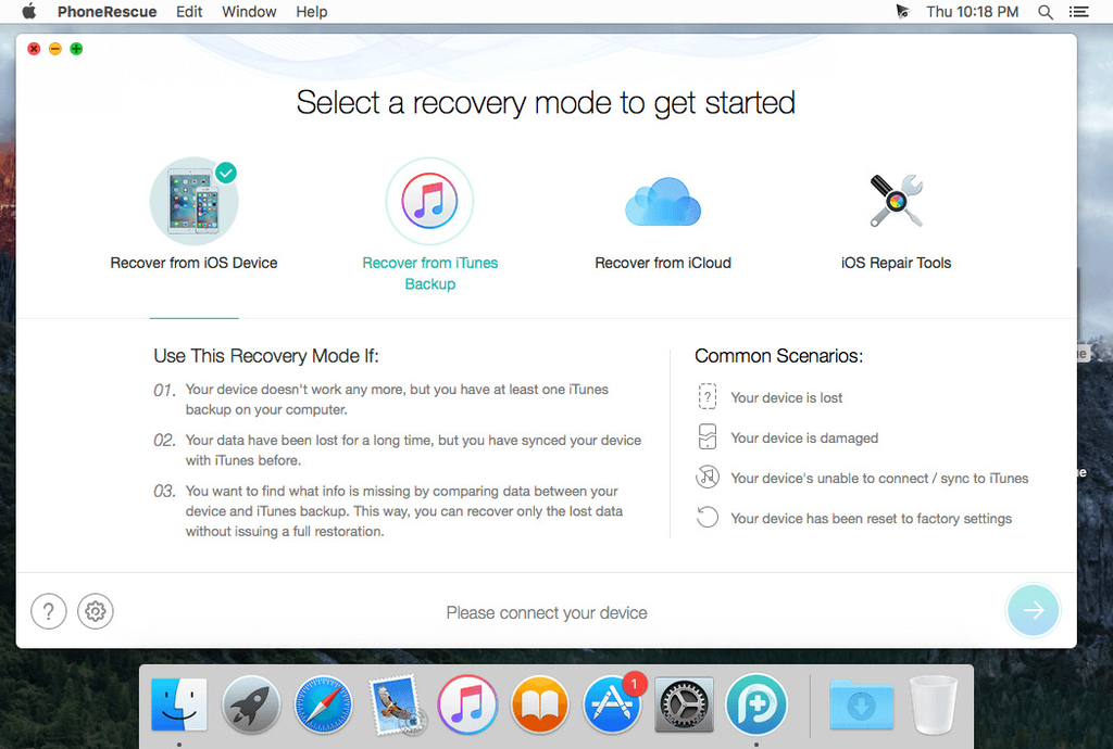 phonerescue-2 PhoneRescue for iOS – Ứng dụng cứu dữ liệu từ bản Backup iOS