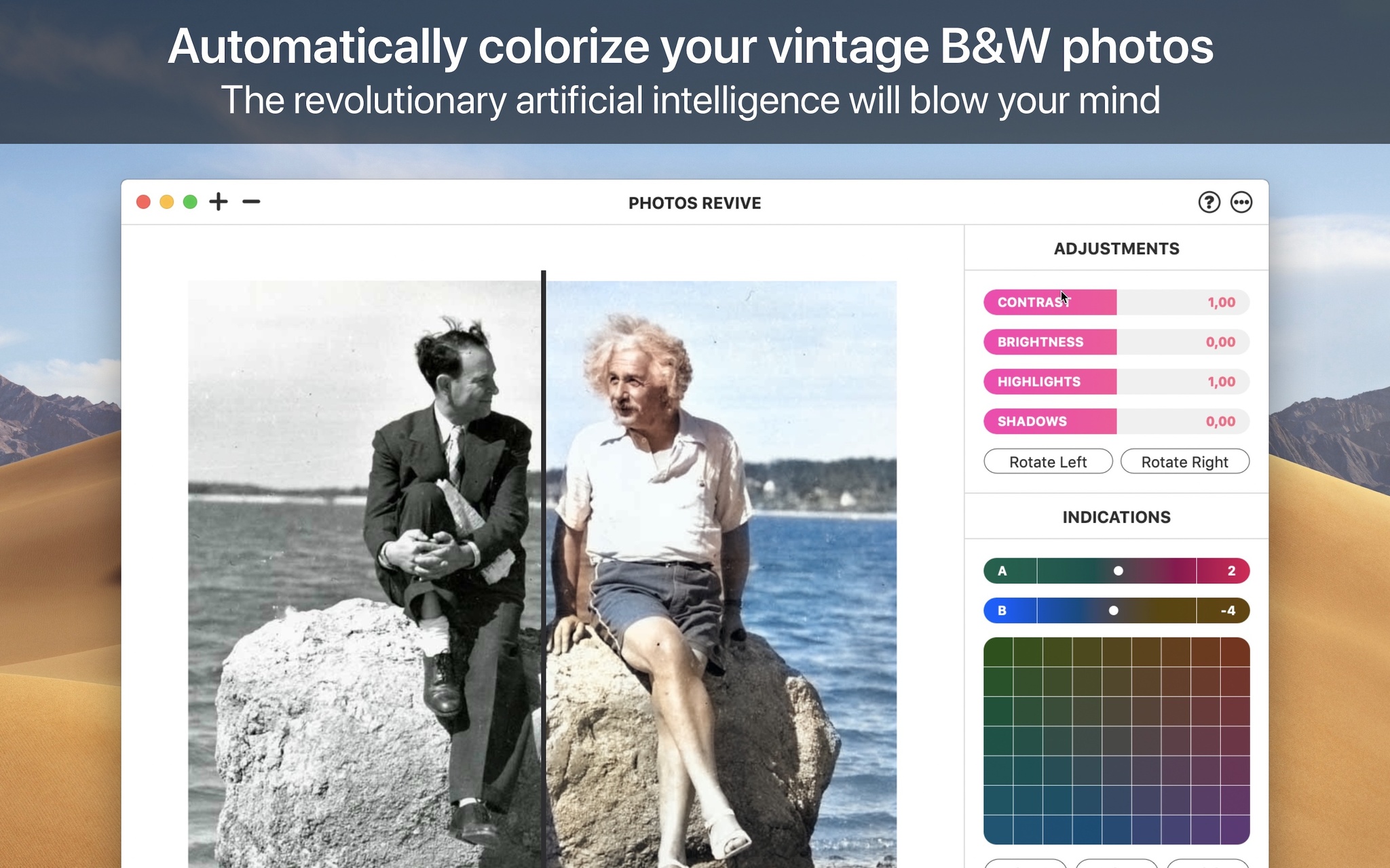 photosrevive-cho-mac PhotosRevive – Ứng dụng lên màu cho ảnh đen trắng