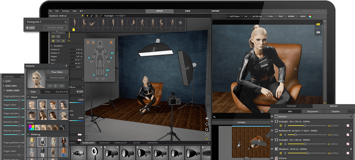 Set.a.light 3D STUDIO – Phần mềm giả lập Studio