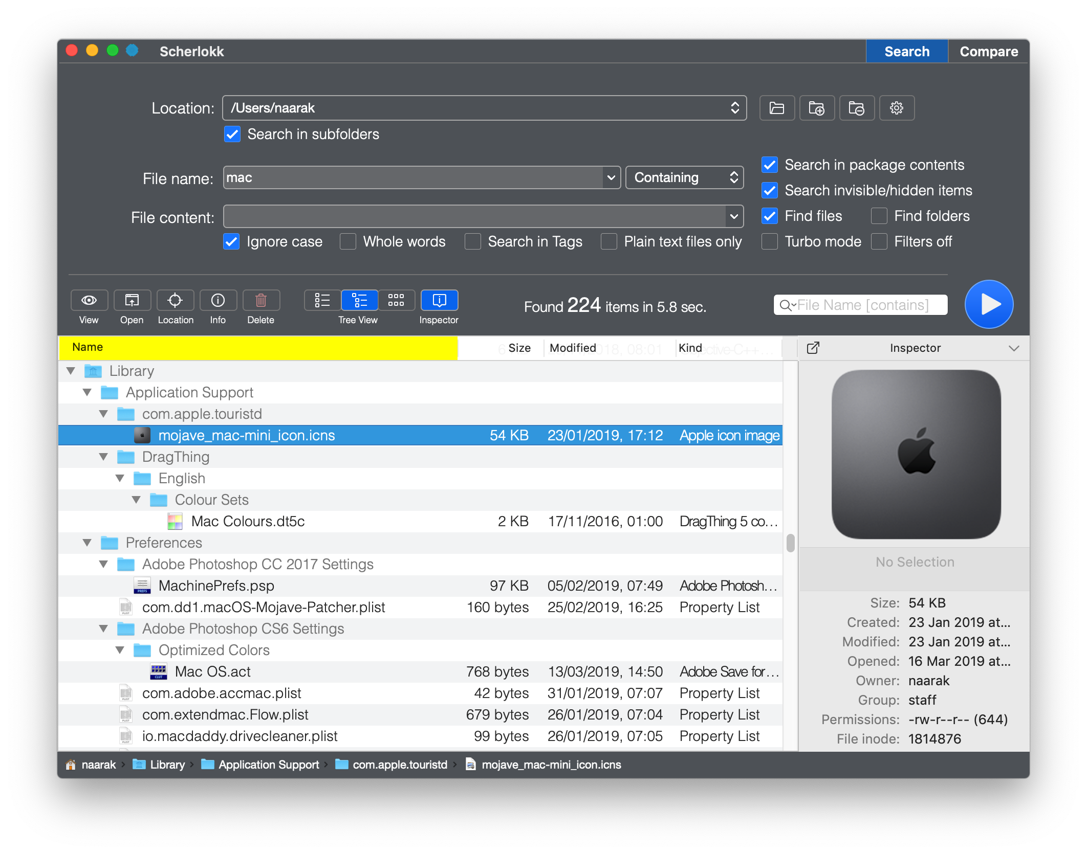 scherlokk2 Scherlock – Công cụ tìm kiếm nâng cao trên Mac