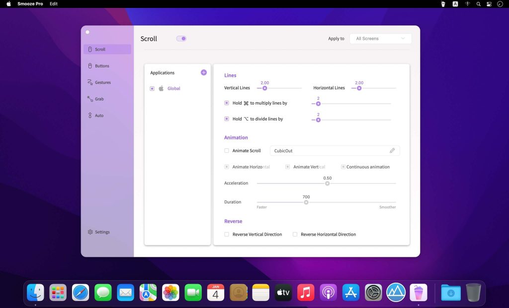 smooze-pro_01-1024x621-1 Smooze Pro – Giúp chuột cuộn mượt hơn, thêm nhiều chức năng hơn