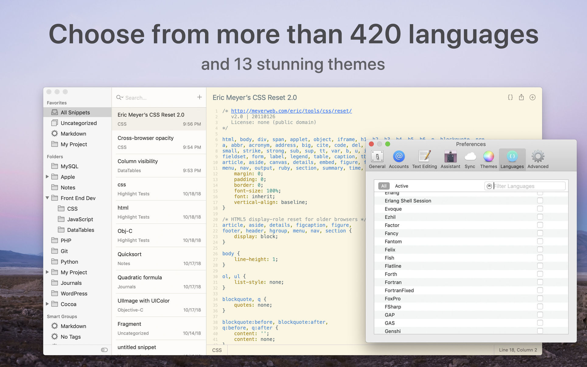 SnippetsLab – Công cụ quản lý Code cho Developer