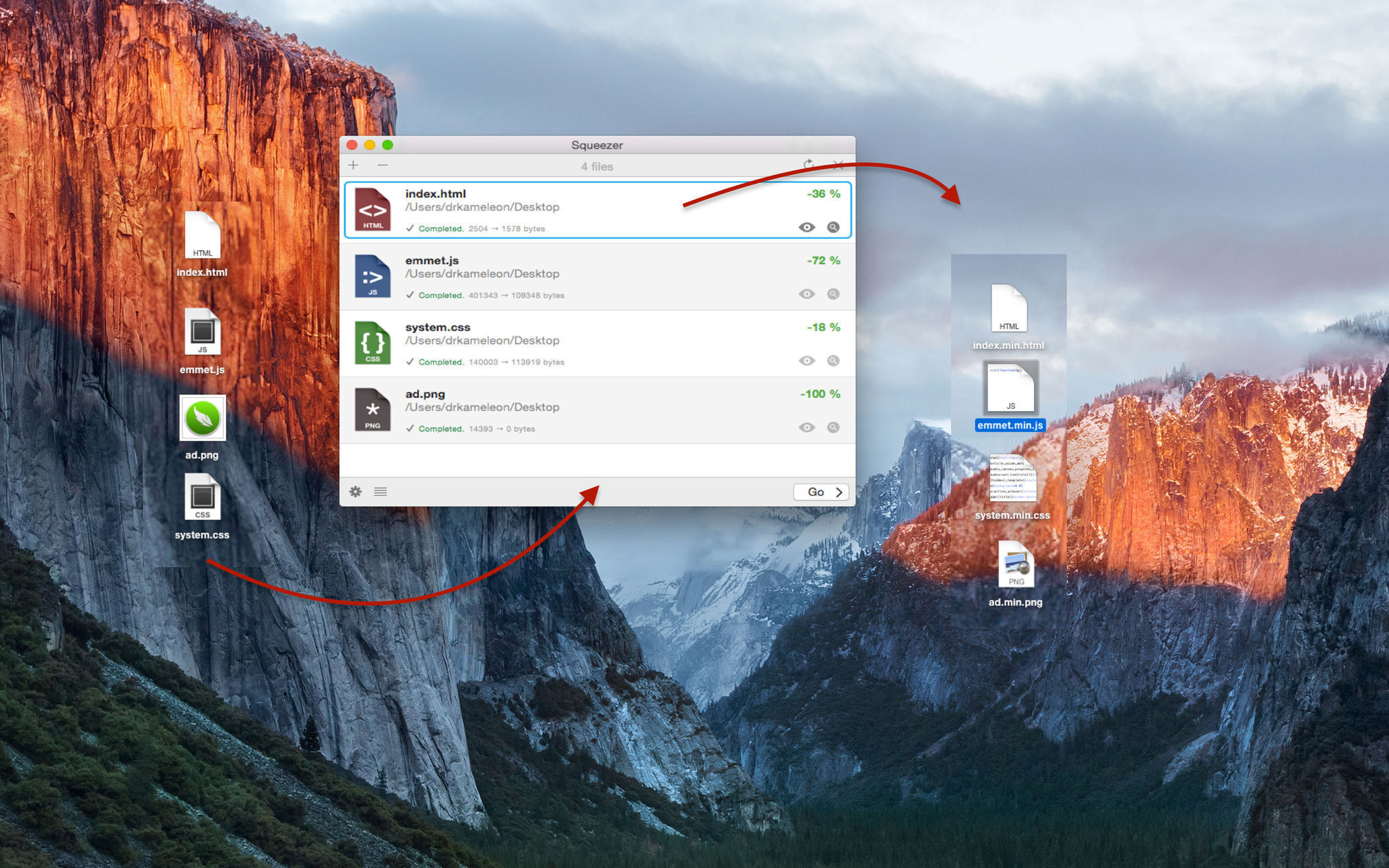 squeezer-2-1-mac Squeezer – Tối ưu hóa các thành phần trên web