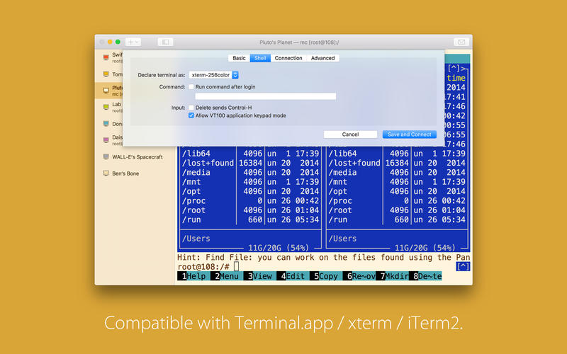 ssh-shell-mac SSH Shell – SSH Client trên Mac